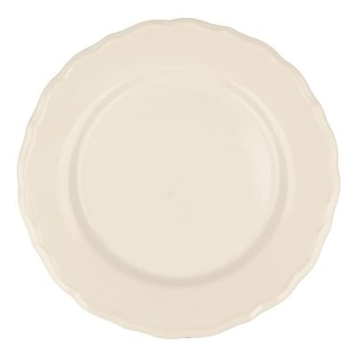 PIATTO PIANO LACY BIANCO D28CM