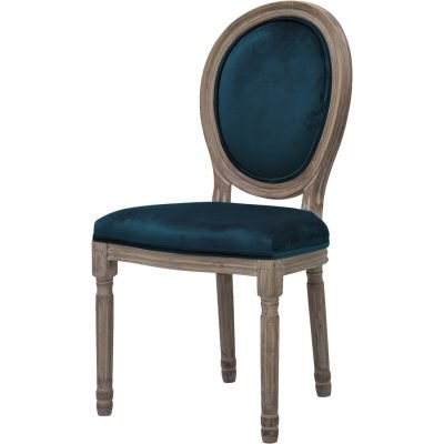 SEDIA ELISABETTA VERDE VELVET 48*46*96CM