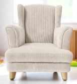 POLTRONA KIDS ALTA VELLUTO A COSTE CREMA 50*44*64CM